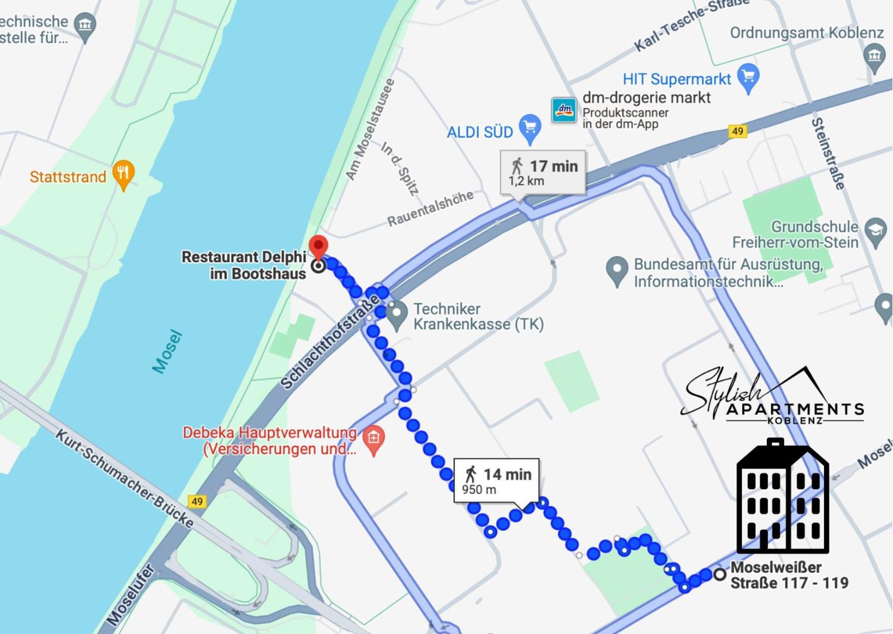 New York Apartment - Fuer Freunde & Familien, Stadtnah, Parkplatz, E-Ladestation, Gitterbox Fuer Fahrraeder, Fitnessstudio, Digitale Gaestemappe Mit Restaurant- Und Unternehmenstipps Кобленц Екстериор снимка